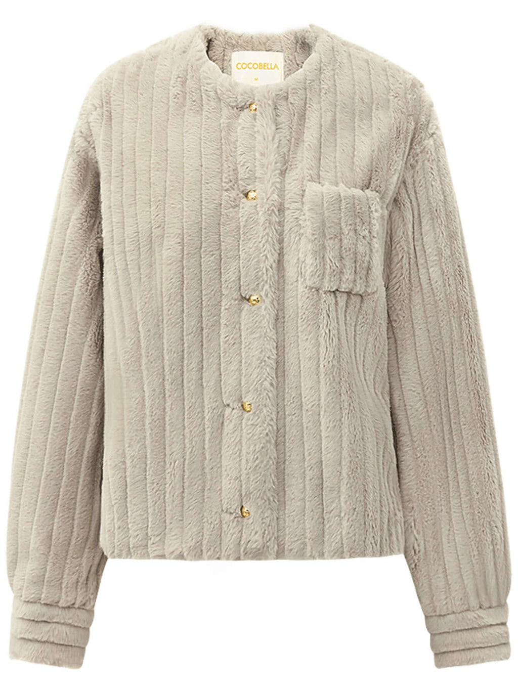 Luxurious Ash Faux Fur Jacket-3