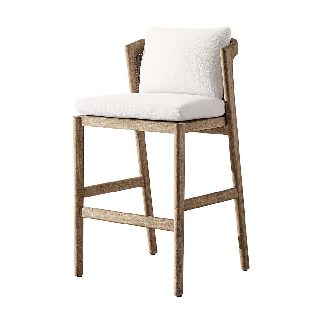 Malta Teak Bar Chair-3