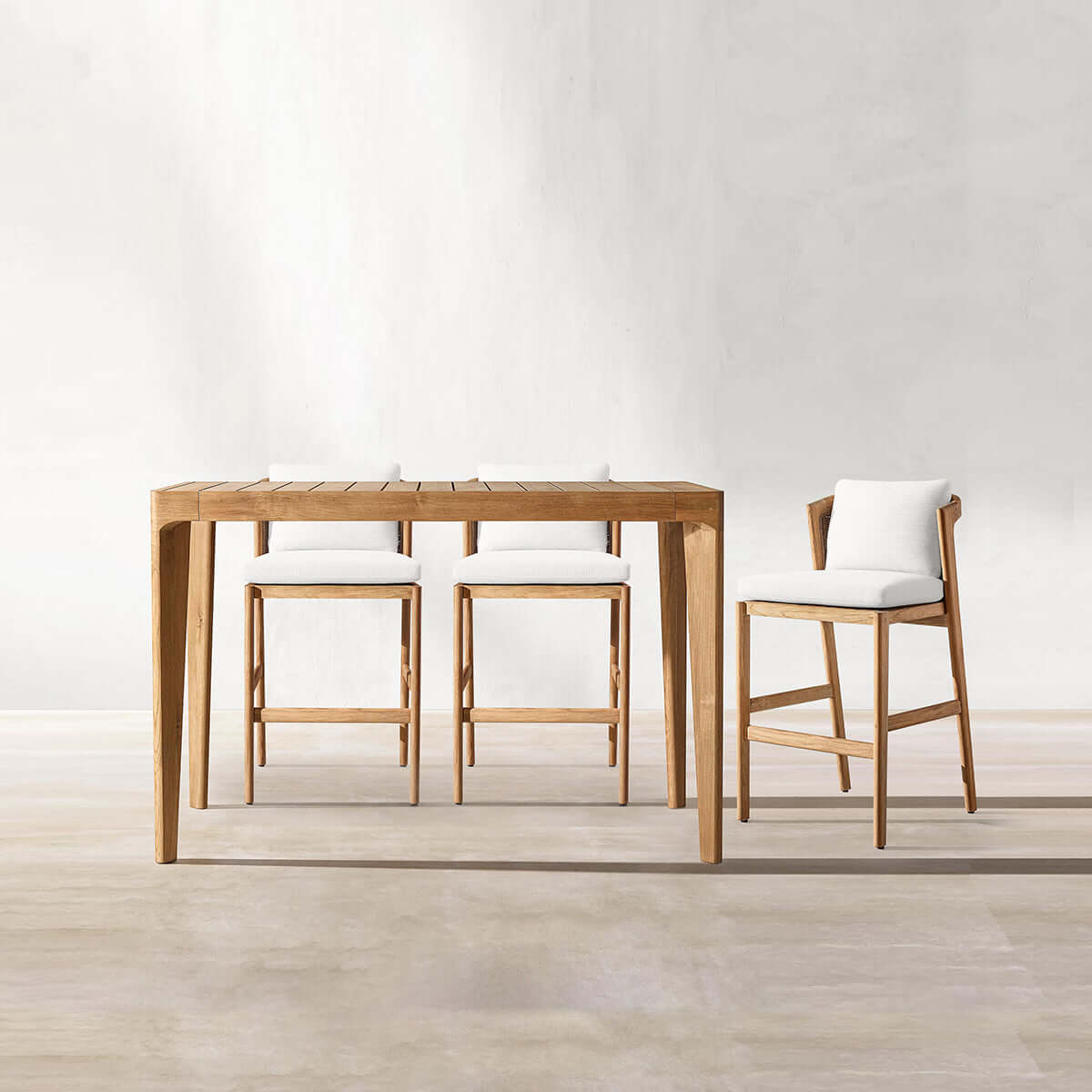 Malta Teak Bar Chair