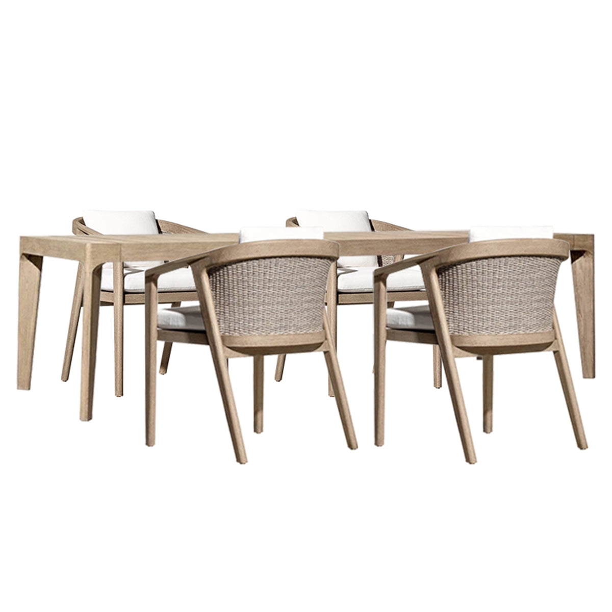 Malta Teak Long Dining Table-2