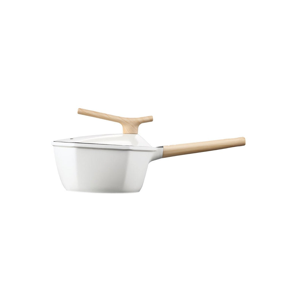 Maple Leaf 18cm White Non-stick Milk Pot - A Touch of Elegance in Your Kitchen-0