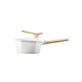 Maple Leaf 18cm White Non-stick Milk Pot - A Touch of Elegance in Your Kitchen-0