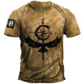 Men's Casual Loose Fit Short Sleeve T-Shirt With  Round Neck