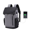 Men's Casual Millet Fabric USB Charging Backpack