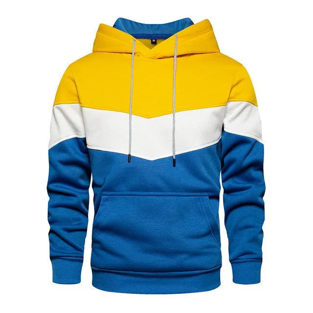 Men's Patchwork Casual Loose Fit Hoodies