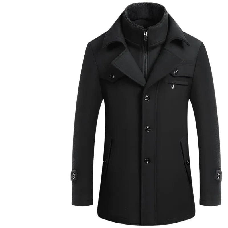 Men's Slim Fit Winter & Autumn Wool Coat