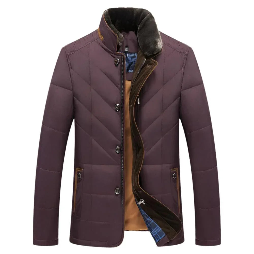 Men's Stand-Up Collar Padded Winter Autumn Jacket