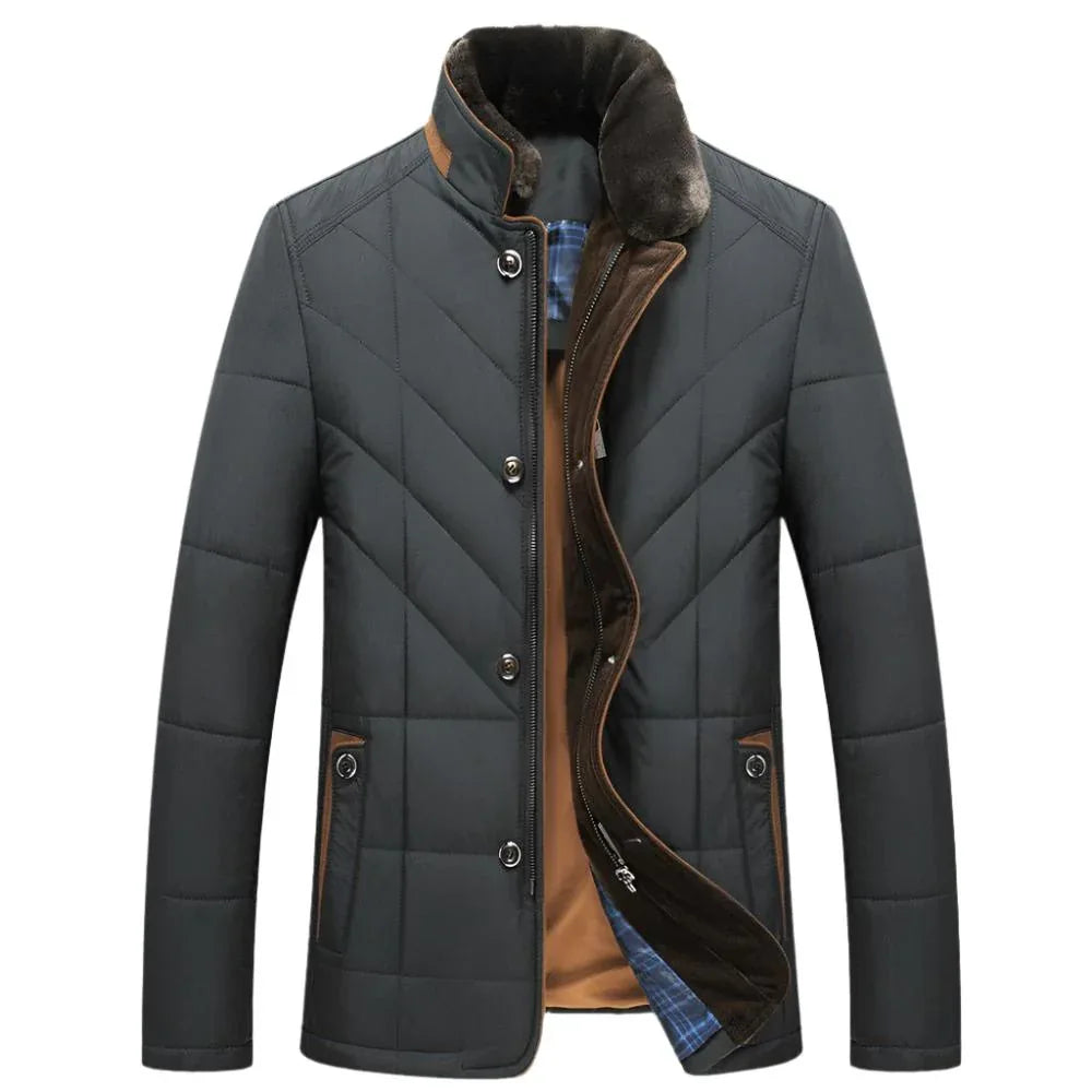 Men's Stand-Up Collar Padded Winter Autumn Jacket