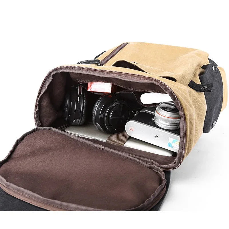 Men's USB Charging Polyester School Work Bag Backpack