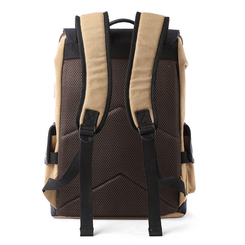 Men's USB Charging Polyester School Work Bag Backpack