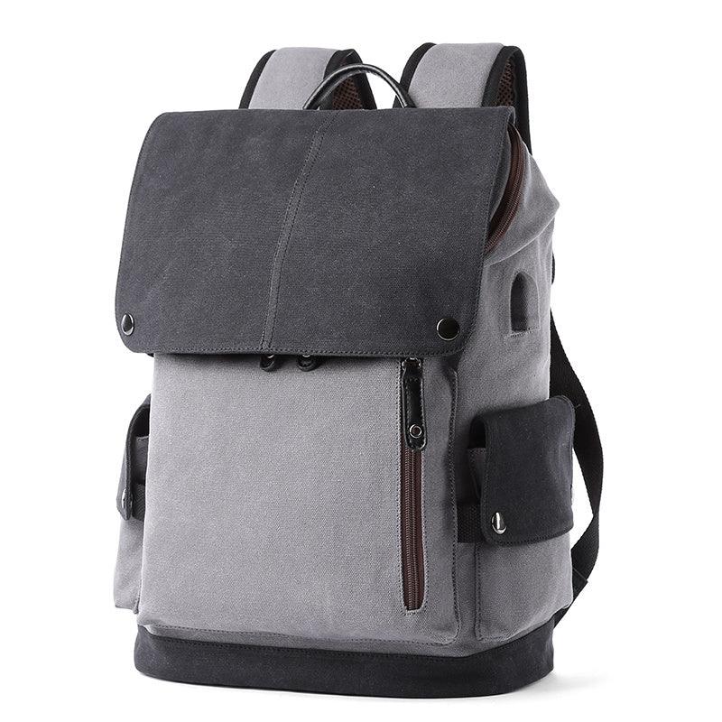 Men's USB Charging Polyester School Work Bag Backpack