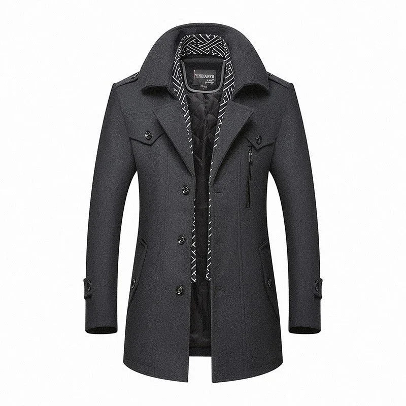 Men's Winter Autumn Dorchester Peacoat Wool Coat
