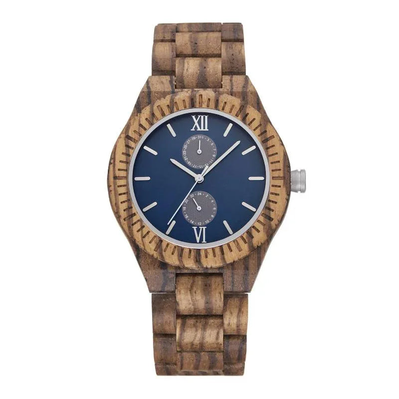 Men's Wooden Watch With Quartz Movement