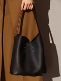 Minimalistic Spring Hobo Bucket Bag-0