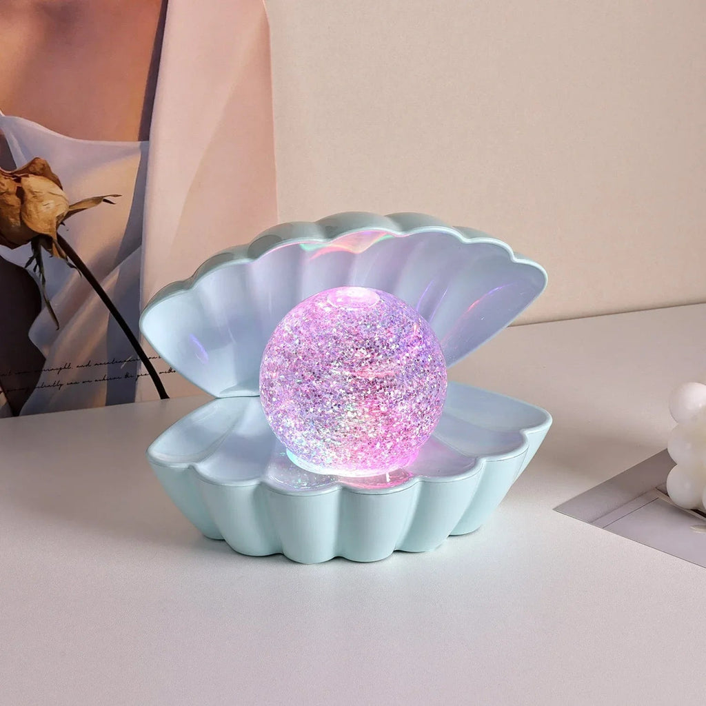 Neon Ambience Light Decorative Ornaments Shell-Shaped Small Night Bedside Table Lamp