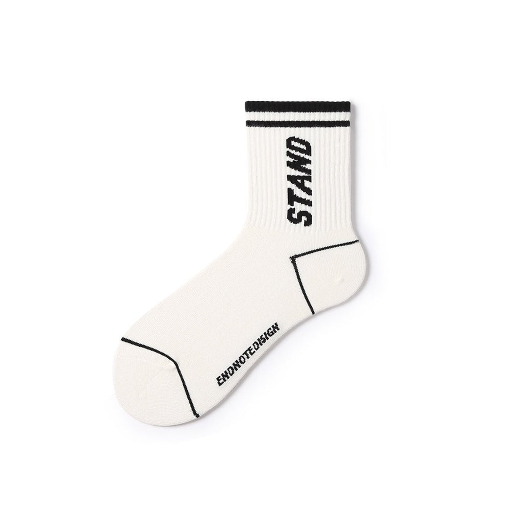 Never Mind All-season Unisex 5pcs Crew Socks Set-2