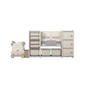 Odin Bear Ivory Bookshelf & Storage Combo Set-0