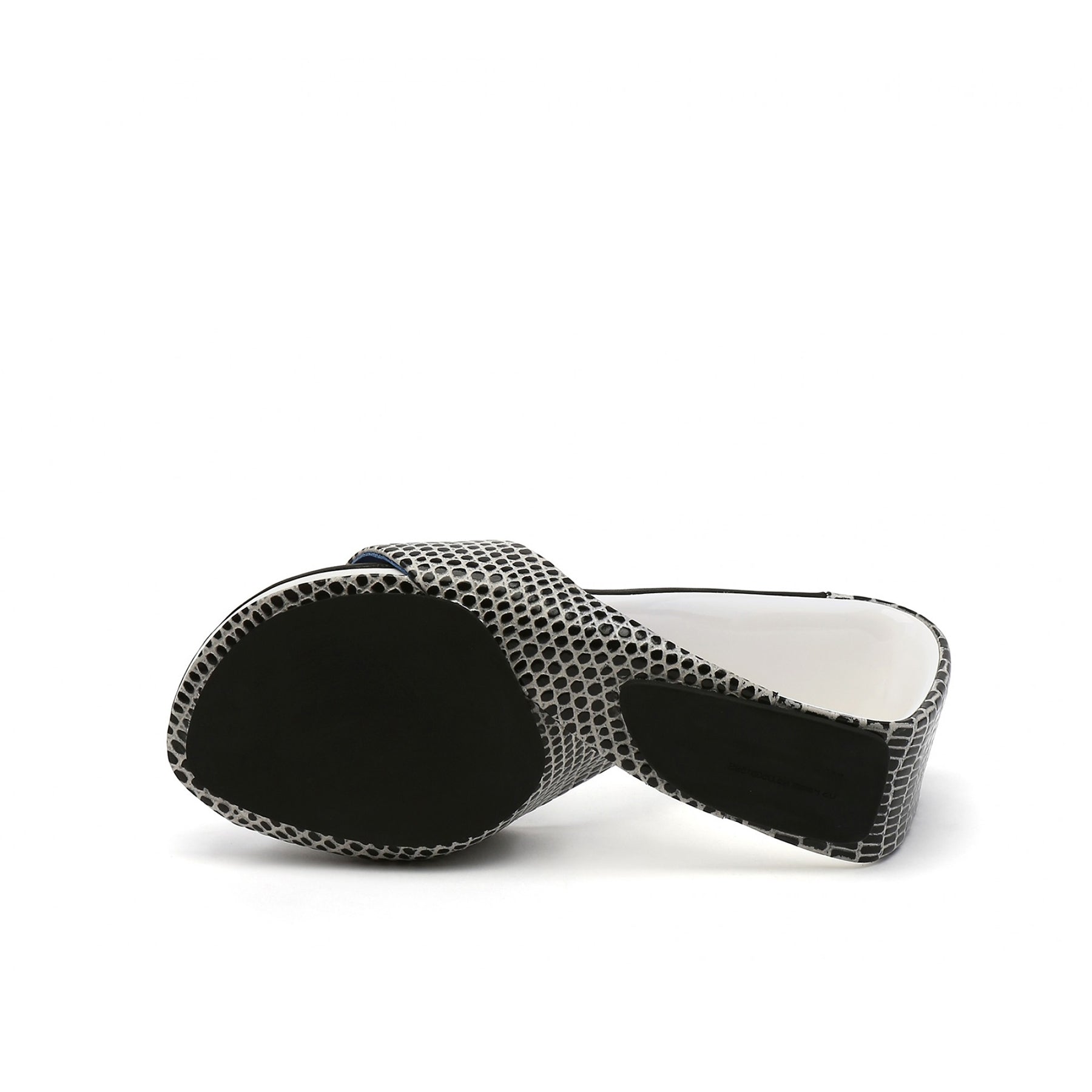 Open Toe Architectural Wedge Sandals-4