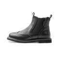 Outdoor Adventurer Kids Black Leather Boots-0