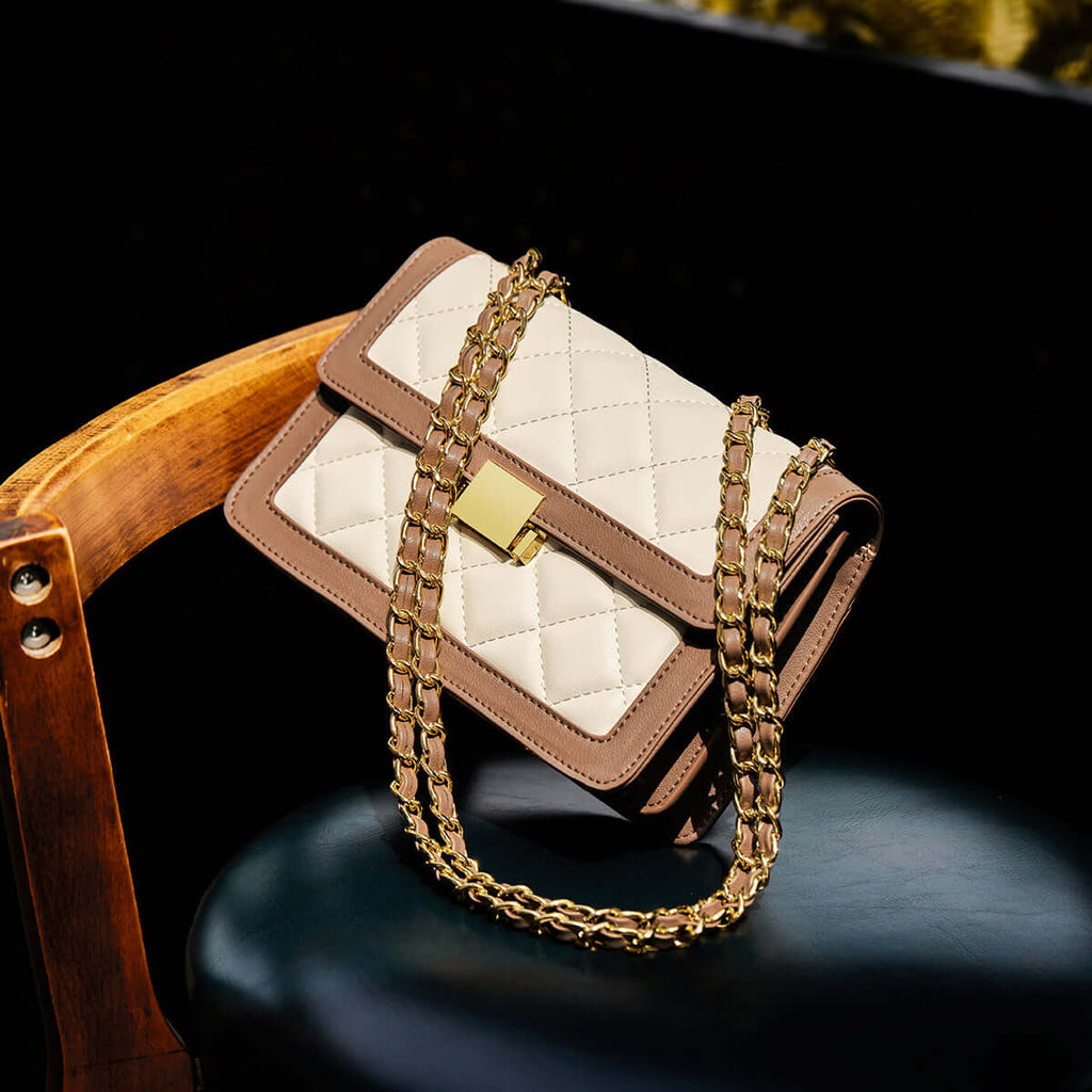 Paris Diamond-Quilted Chain Shoulder Bag-2