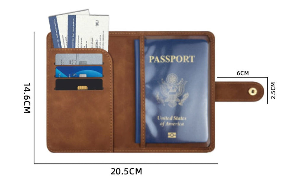 Passfodral med RFID-skydd, vattenavvisande