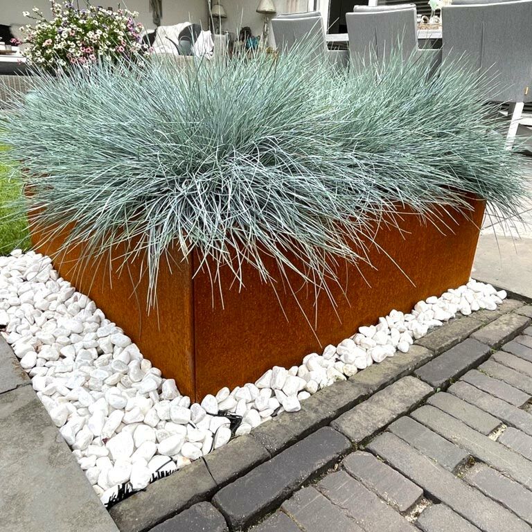 Odlingslåda - VÄXA - KUB (800x800mm) Corten