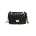 Penthouse Black Quilted Shoulder Bag-0