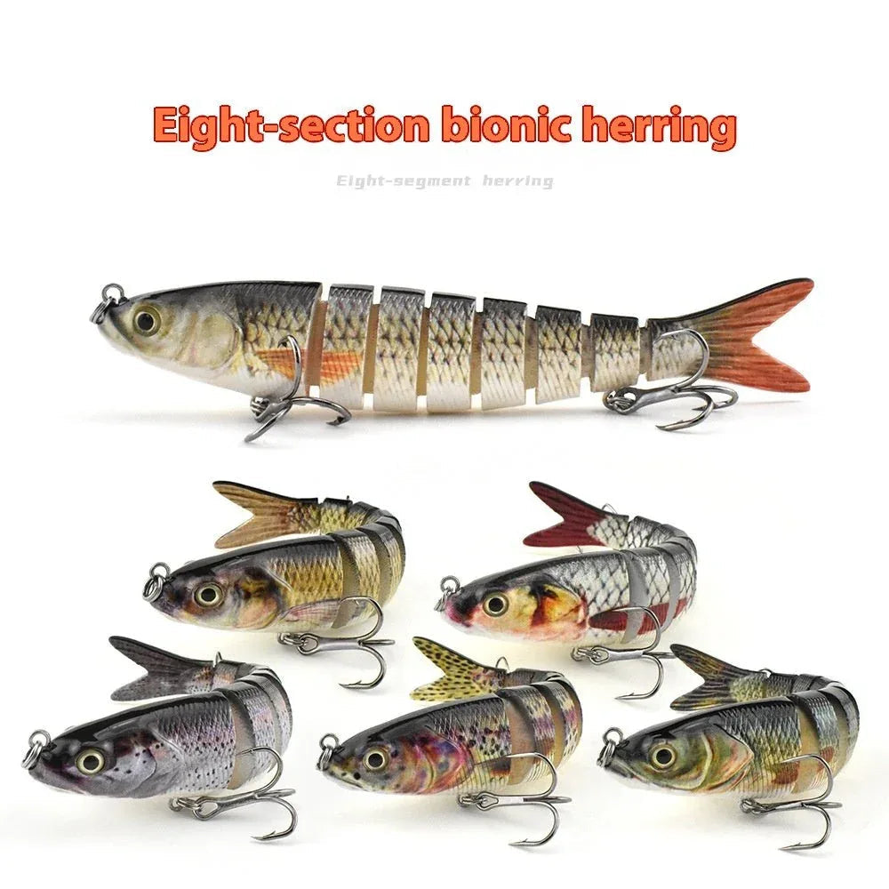 Plastic Fishing Lure With Moving Flexible Tail