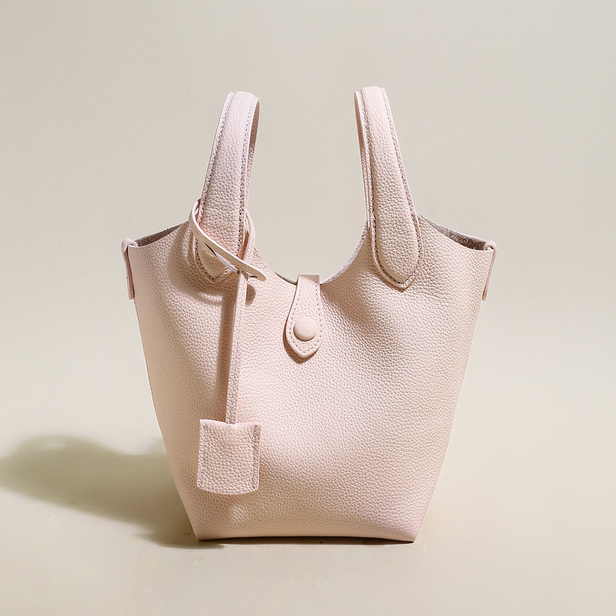 Playful Leather Bucket Bag-2