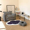 Playful Mind Striped Lazy Sofa Chair-0