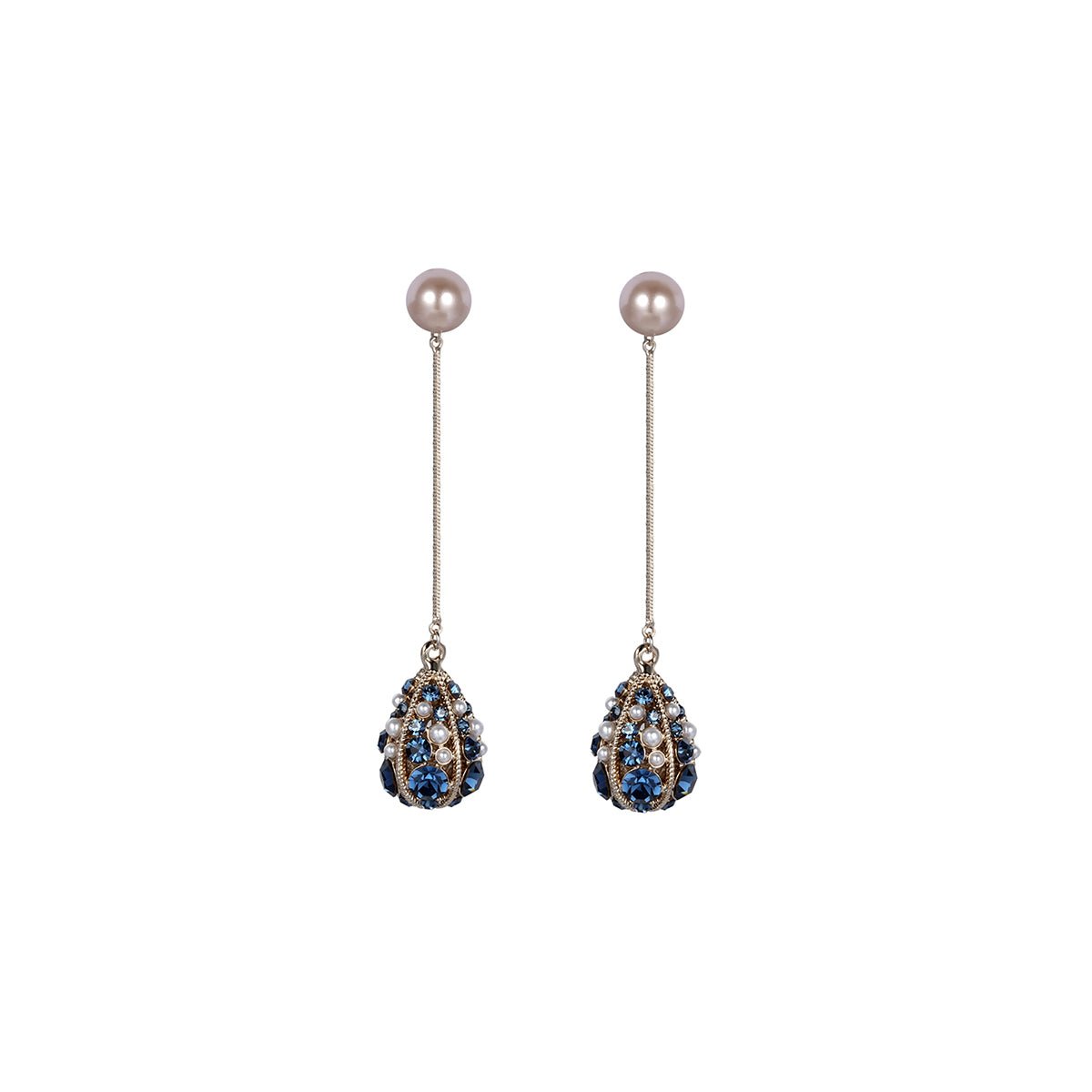 Precious Tear Sapphire Earrings-0