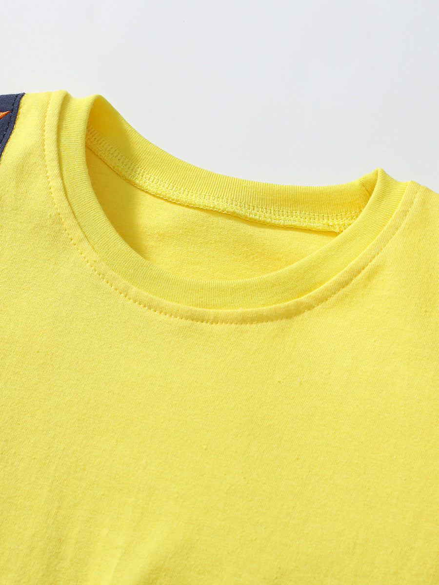 Summer Girls Ducks Cartoon T-Shirt And Pants 2-Piece Set