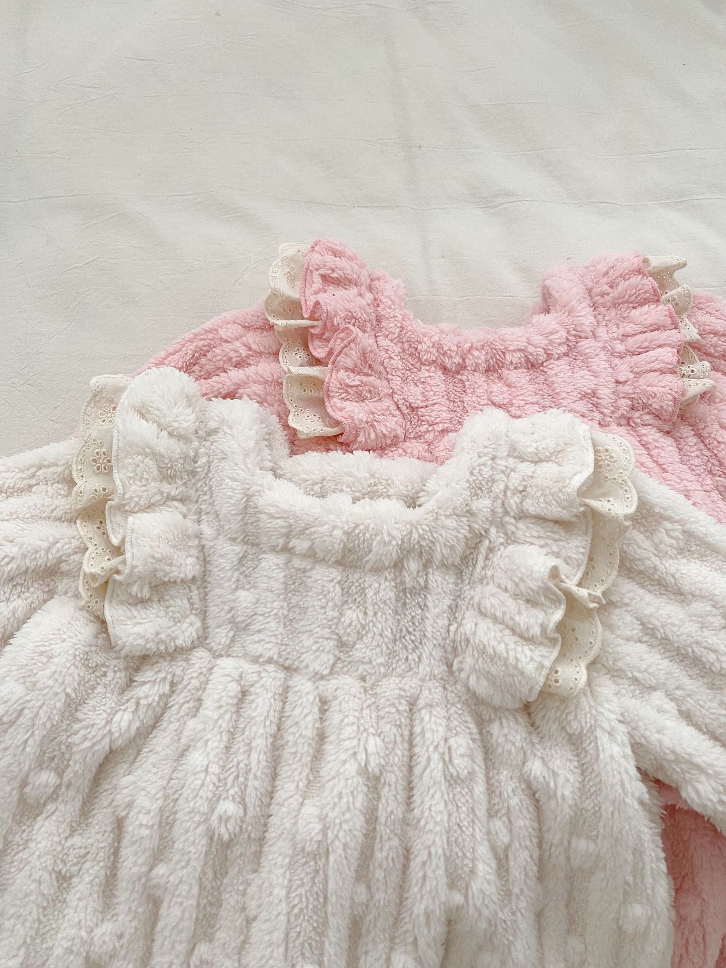 Winter Baby Mädchen Dickes Thermokleid mit langen Ärmeln, zweiteiliges Set aus Pullover und Hose, Design aus Pullover und Hose