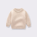 Baby Solid Color Handknit Design Quality Pullover Loose Sweater