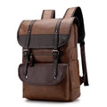 PU Leather Waterproof Student Computer Bag Backpack