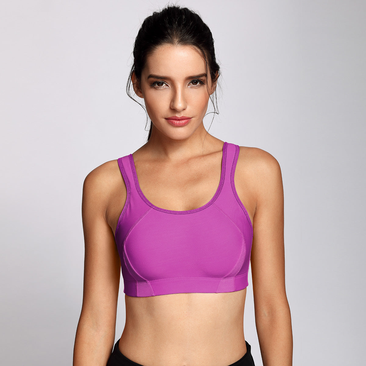 Quick Dry High Impact Padded Wireless Athletic Bra-3