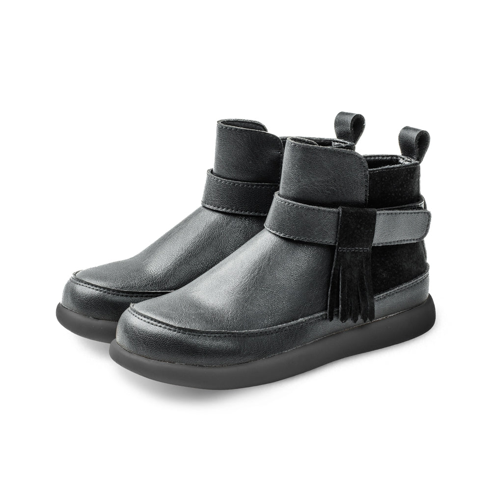 Reese Tassel Non-Slip Kids Ankle Boots-1