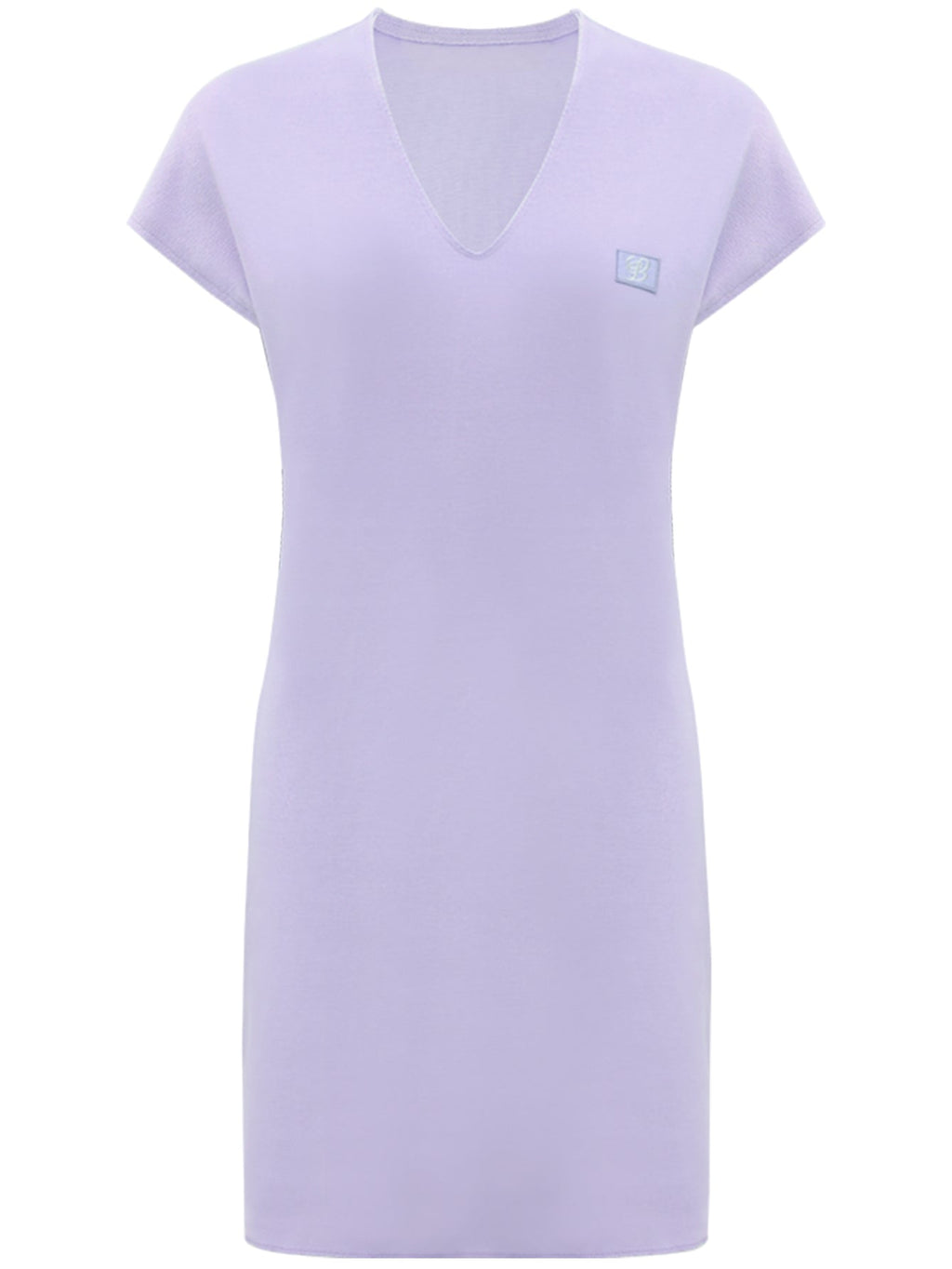 Relaxed Short Sleeved Lavender Dress-3