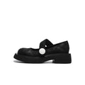 Round-Toe Low-Cut Platform Mary Jane Shoes-0