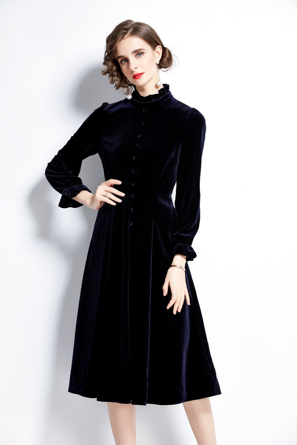 Royal Palace Velvet Dress-1