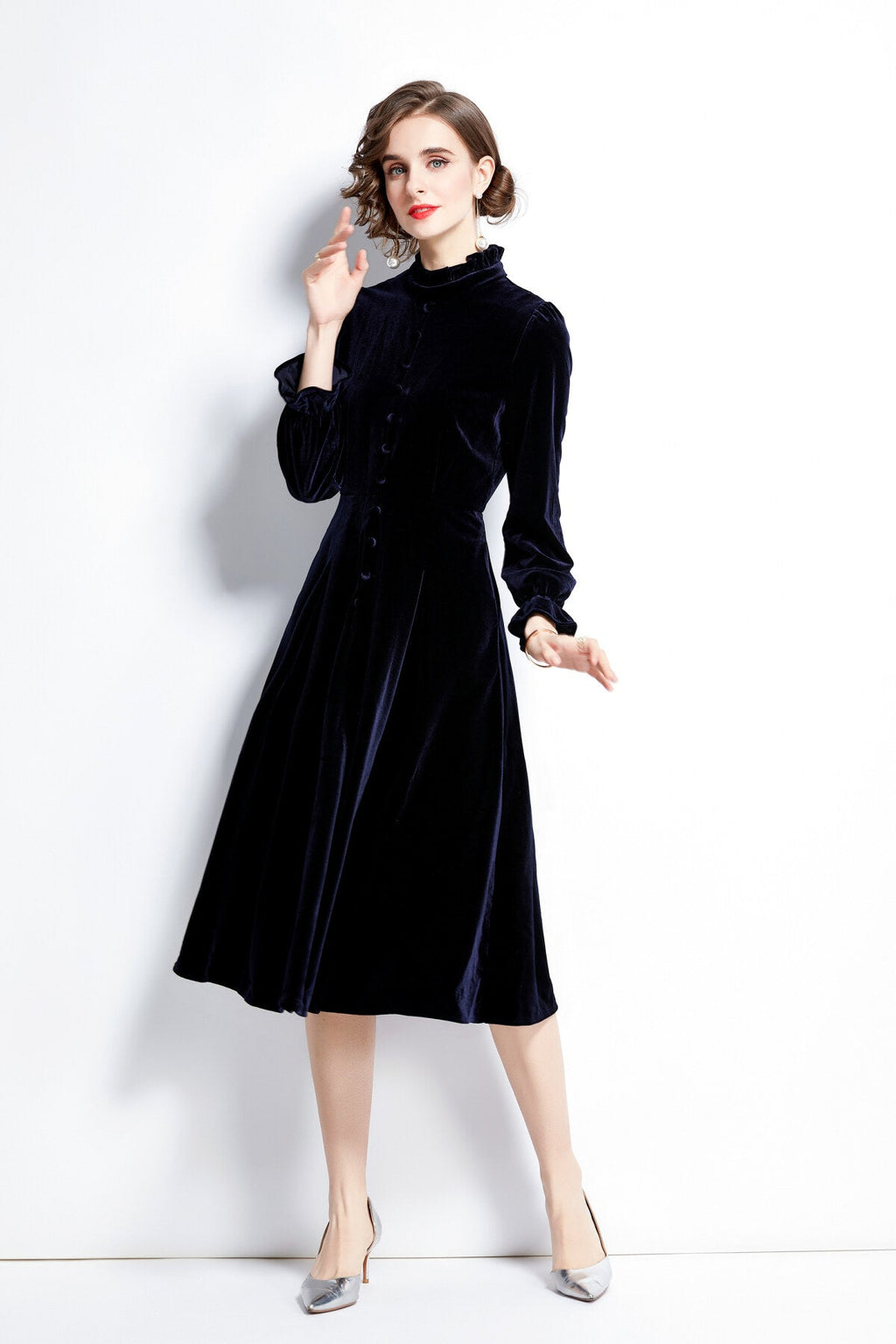 Royal Palace Velvet Dress