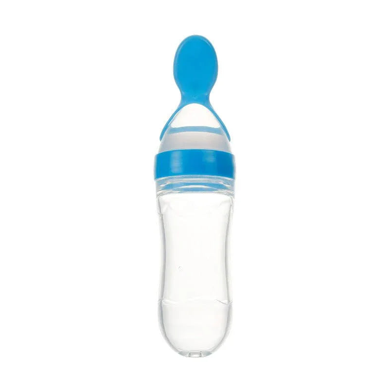 Safe Newborn Baby Toddler Spoon Feeding Milk Bottle
