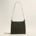 Sandra Leather Shoulder Bucket Bag-0