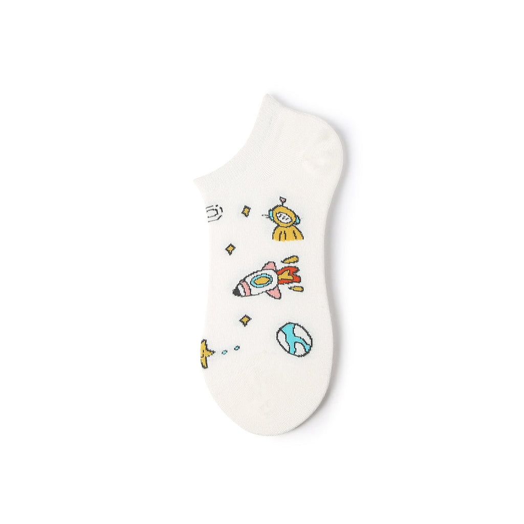 Sci-Fi Game Summer Women 5pcs Ankle Socks Set-2