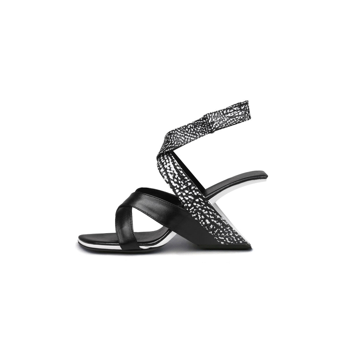 Sexy Criss Cross Ankle Strap High Heels-0