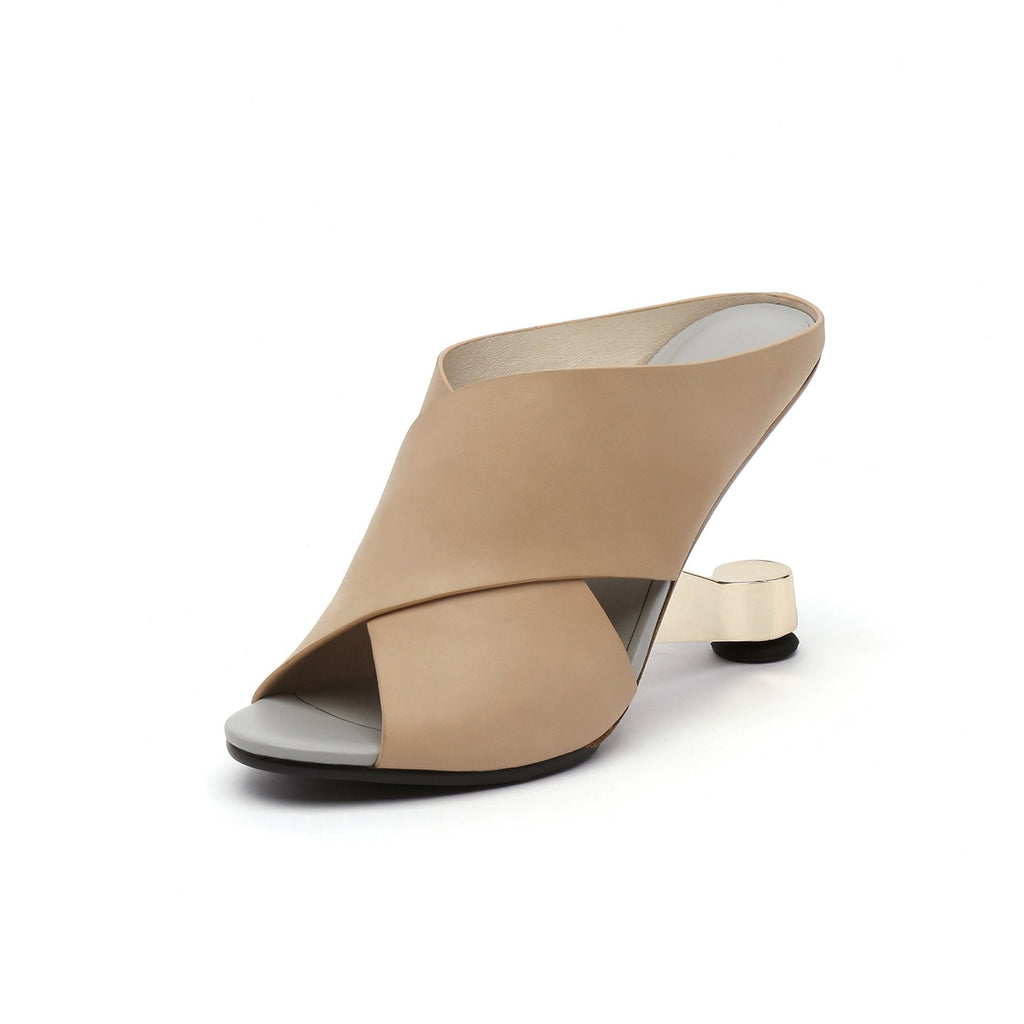 Sexy Open Toe Ankle Mules-1