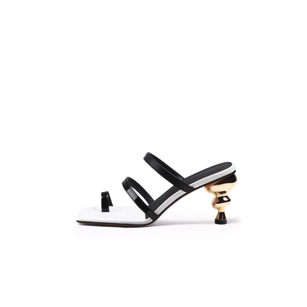 Sexy Square Toe Hour Glass Heels-0