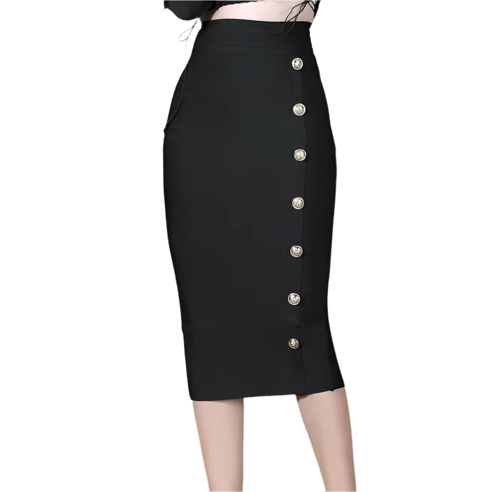 Slim Fit Bandage Temperament All-Match Hip Skirt