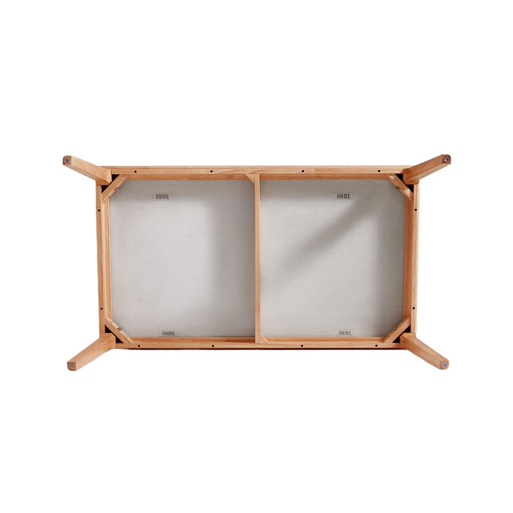 Solid Wood and Slate Dining Table-2