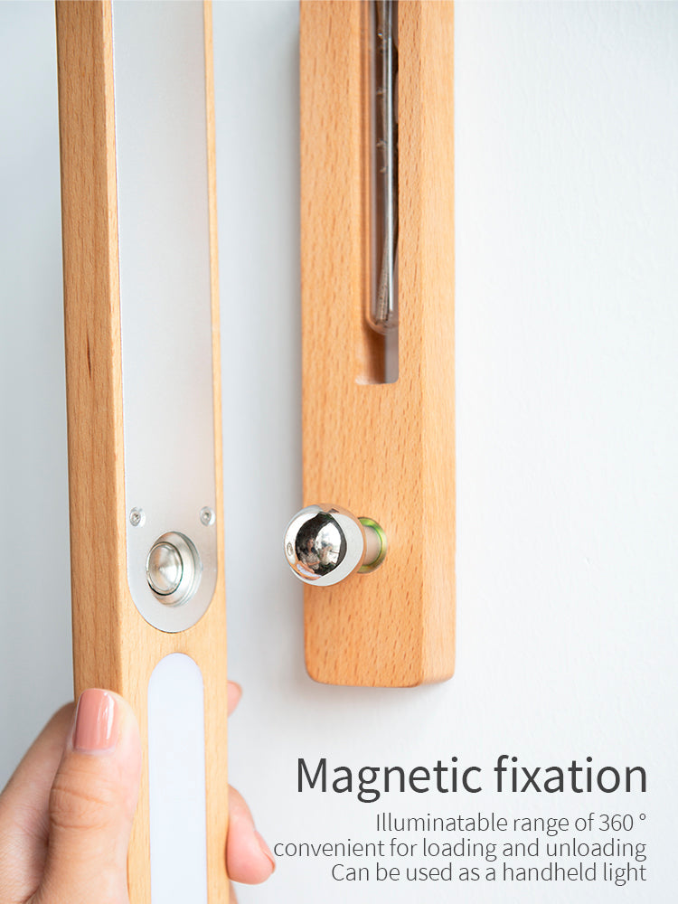 Solid Wood Wall Mount Sconce Vase Touch Switch Light-5